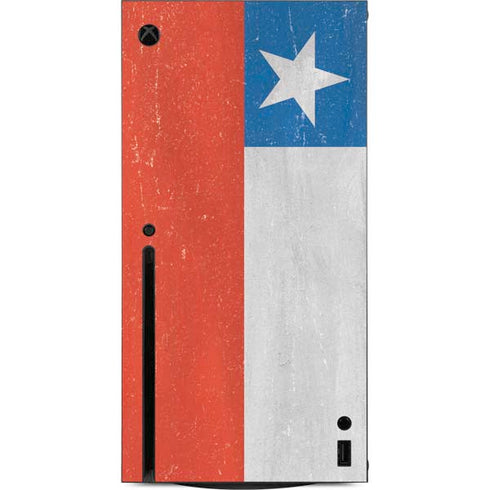 Chile Flag Distressed Xbox Series X Console Skin